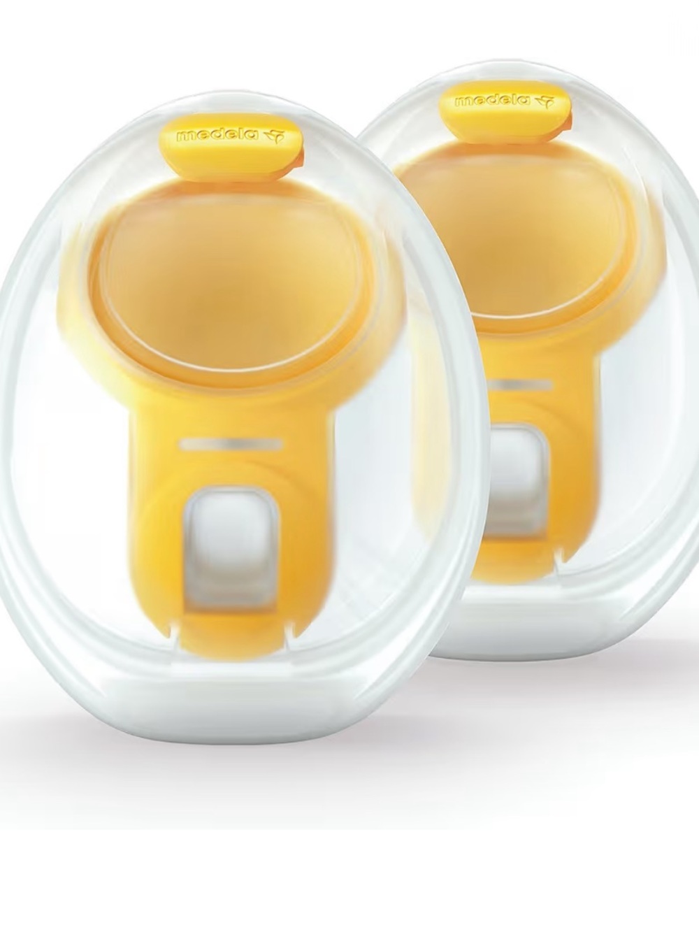 Medela Clear Breast Shield Set with Yellow Valve